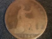 One Penny monetos nuo 1860-1967, 79 metai. - nuotraukos Nr. 12