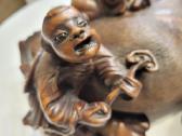 Didele ispodinga antikvarine medine figurele - nuotraukos Nr. 8