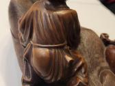 Didele ispodinga antikvarine medine figurele - nuotraukos Nr. 18