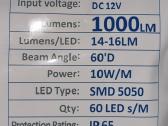 LED juosta Ip65 5m. 45w. Įvairių baltos atspalvių - nuotraukos Nr. 3