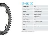 Gates Carbon Drive Cdx priekinė/galinė žvaigždutės - nuotraukos Nr. 17