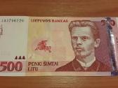 500 litų 2000 m. Unc.serija Aa