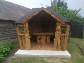 Pavėsinės,šulinio apdaila,mediniai liūtai,paukšiai - nuotraukos Nr. 9