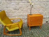 Vintažinis mid century supamas krėslas - nuotraukos Nr. 12