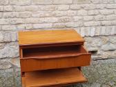 Vintažinė mid century riešutmedž TV/audio spintelė - nuotraukos Nr. 2
