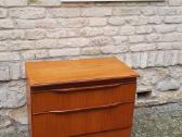 Vintažinė mid century riešutmedž TV/audio spintelė - nuotraukos Nr. 7