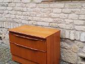 Vintažinė mid century riešutmedž TV/audio spintelė - nuotraukos Nr. 9