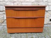 Vintažinė mid century riešutmedž TV/audio spintelė - nuotraukos Nr. 13