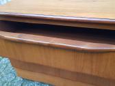 Vintažinė mid century riešutmedž TV/audio spintelė - nuotraukos Nr. 15