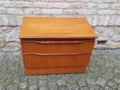 Vintažinė mid century riešutmedž TV/audio spintelė - nuotraukos Nr. 17
