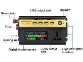 Įtampos keitiklis – inverteris 12v-220v 3000w - nuotraukos Nr. 7