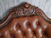 Stilinga sofa. Riešutmedis ir natūrali oda. - nuotraukos Nr. 5