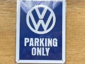 Vw Parking Only Skardinis Metalinis Paveikslas, Že
