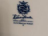 Reta lėkštė. Cobalt Weimar German Porcelain. - nuotraukos Nr. 6
