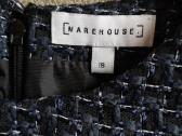 Warehouse mėlynas languotas tvido sarafanas - nuotraukos Nr. 6