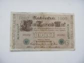 1000 mark ,Vokietija ,1910 žalias raudonas štampas