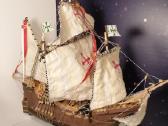 Rankų darbo Santa Maria laivo modelis (vienetinis) - nuotraukos Nr. 2