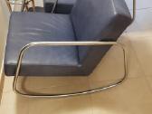 Vintažiniai mid century Bauhaus odiniai foteliai - nuotraukos Nr. 20