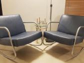 Vintažiniai mid century Bauhaus odiniai foteliai - nuotraukos Nr. 21