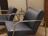 Vintažiniai mid century Bauhaus odiniai foteliai - nuotraukos Nr. 23