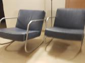Vintažiniai mid century Bauhaus odiniai foteliai - nuotraukos Nr. 25