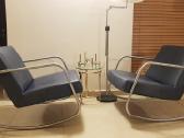 Vintažiniai mid century Bauhaus odiniai foteliai - nuotraukos Nr. 26