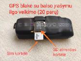 GPS blakė 20 parų, atskambinanti, įrašanti pokalb.