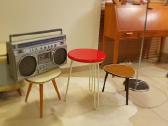 Vintažinis mid century Florence Knoll taburetukas - nuotraukos Nr. 23