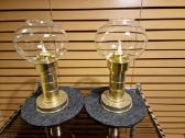 Vintažinės mid century Space Age žalvario žvakidės - nuotraukos Nr. 8