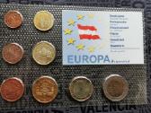 Austrija 2002m Euro monetu rink. Unc