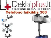 Auto telefono laikiklis su 360 kojele
