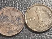 Parduodamas 1 centas 1936m. "gesintas", naikintas