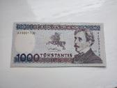 1000 litų 1991 metų Unc