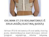 Orliman Et-210 Reklinatorius Iš Orui Laidžių Elast