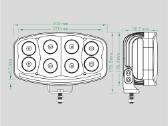 LED sertifikuotas žibintas 64w su Drl juosta Emc - nuotraukos Nr. 3