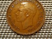 1 centas 1937 Penny - Anglija