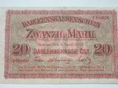 1918 Vokietija Ost Lietuva Lenkija 20 Mark
