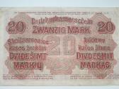 1918 Vokietija Ost Lietuva Lenkija 20 Mark - nuotraukos Nr. 2