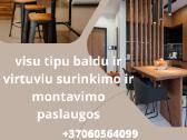 Baldu surinkimas,furniture assembly, Сборка мебели