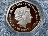 Moneta Solomon isl. 2021m. 20 centu, cu-ni - nuotraukos Nr. 2
