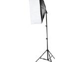 Pastovios šviesos softbox su 4 lemputėm ir stovu