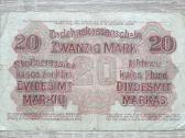 1918 Vokietija Ost Lietuva Lenkija 20 Mark - nuotraukos Nr. 2