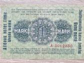 1918 Ost Vokietija Lietuva Lenkija 1 Mark - nuotraukos Nr. 2