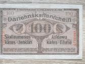 1918 Ost Vokietija Lietuva Lenkija 100 Mark - nuotraukos Nr. 2