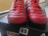 New leather football boots