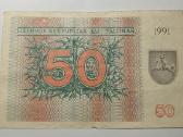 1991 m 50 talonų (be užrašo)