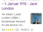 Jack London "Vor Adam" Stuttgart 1915 jahre - nuotraukos Nr. 10