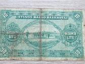 1927m. 10 litų smetoniškas banknotas - nuotraukos Nr. 2