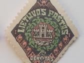 Tarpukario Lietuvos pašto ženklas. Rombo forma