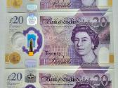 20 svaru plastikiniai banknotai 2018 m. Unc